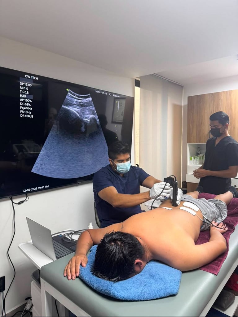 Valoración con ecografía en tiempo real en R4 Fisioterapia Regenerativa